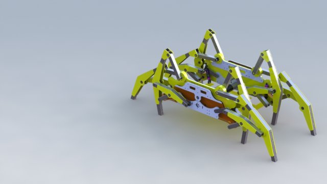 walking robot Model 3D .c4d .max .obj .3ds .fbx .stl .blend 