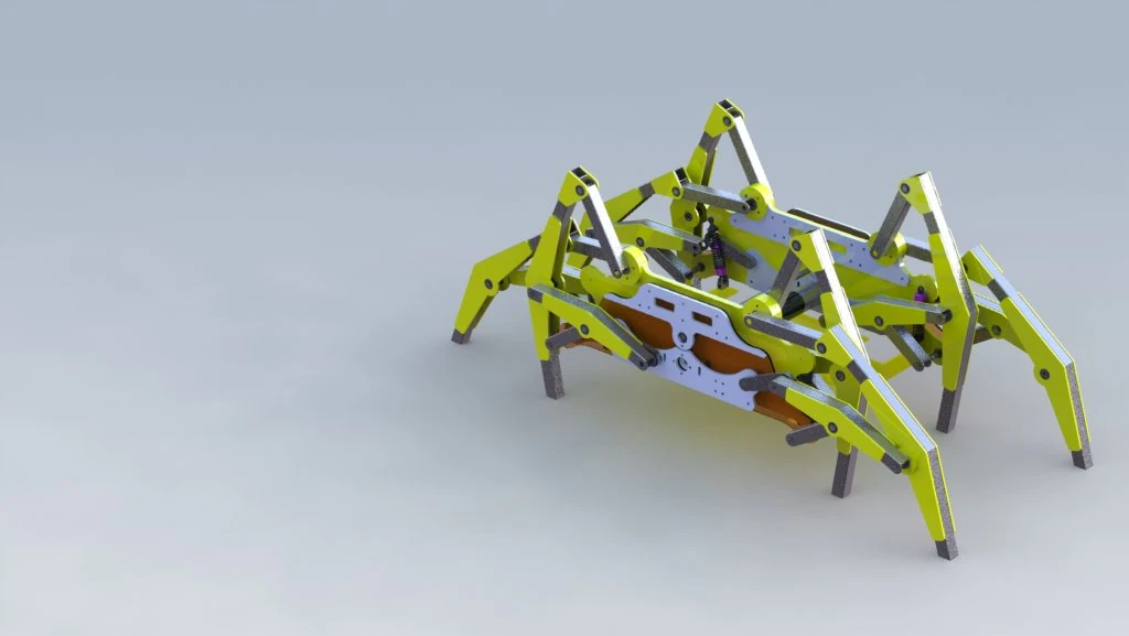 walking robot 3D Model .c4d .max .obj .3ds .fbx .stl .blend 