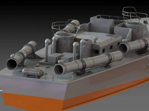 pt109 boat Modelo 3D