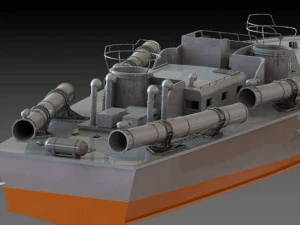 pt109 boat 3D Model
