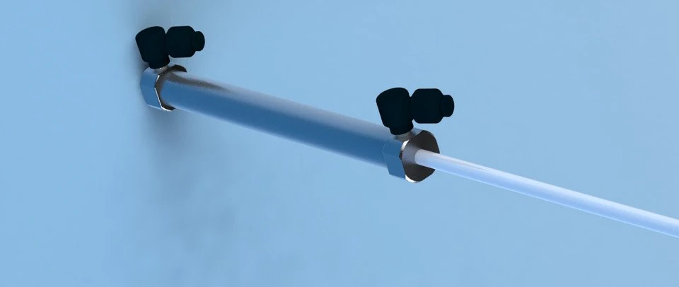 pneumatic cylinder 3D Model .c4d .max .obj .3ds .fbx .stl .blend 