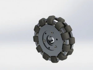 5-inch 127mm omni wheel 3D Model
