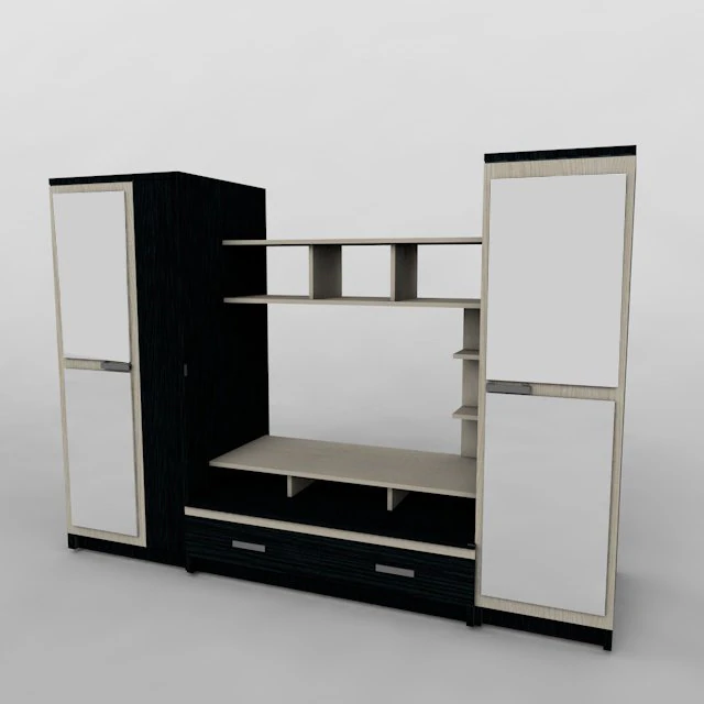 High-tech wardrobe 3D Model .c4d .max .obj .3ds .fbx .stl .blend