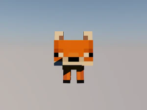 minecraft fox 3D Model