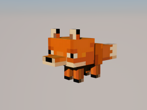 minecraft fox 3D Model