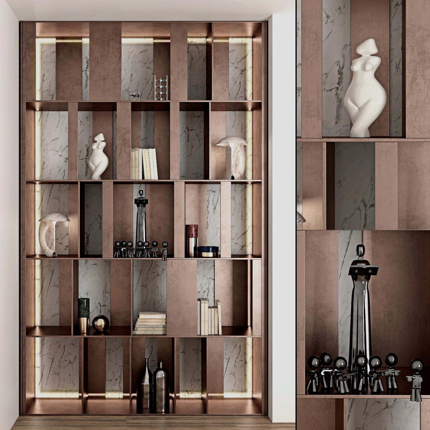 decorative partition wall 3D Model .c4d .max .obj .3ds .fbx .stl .blend 