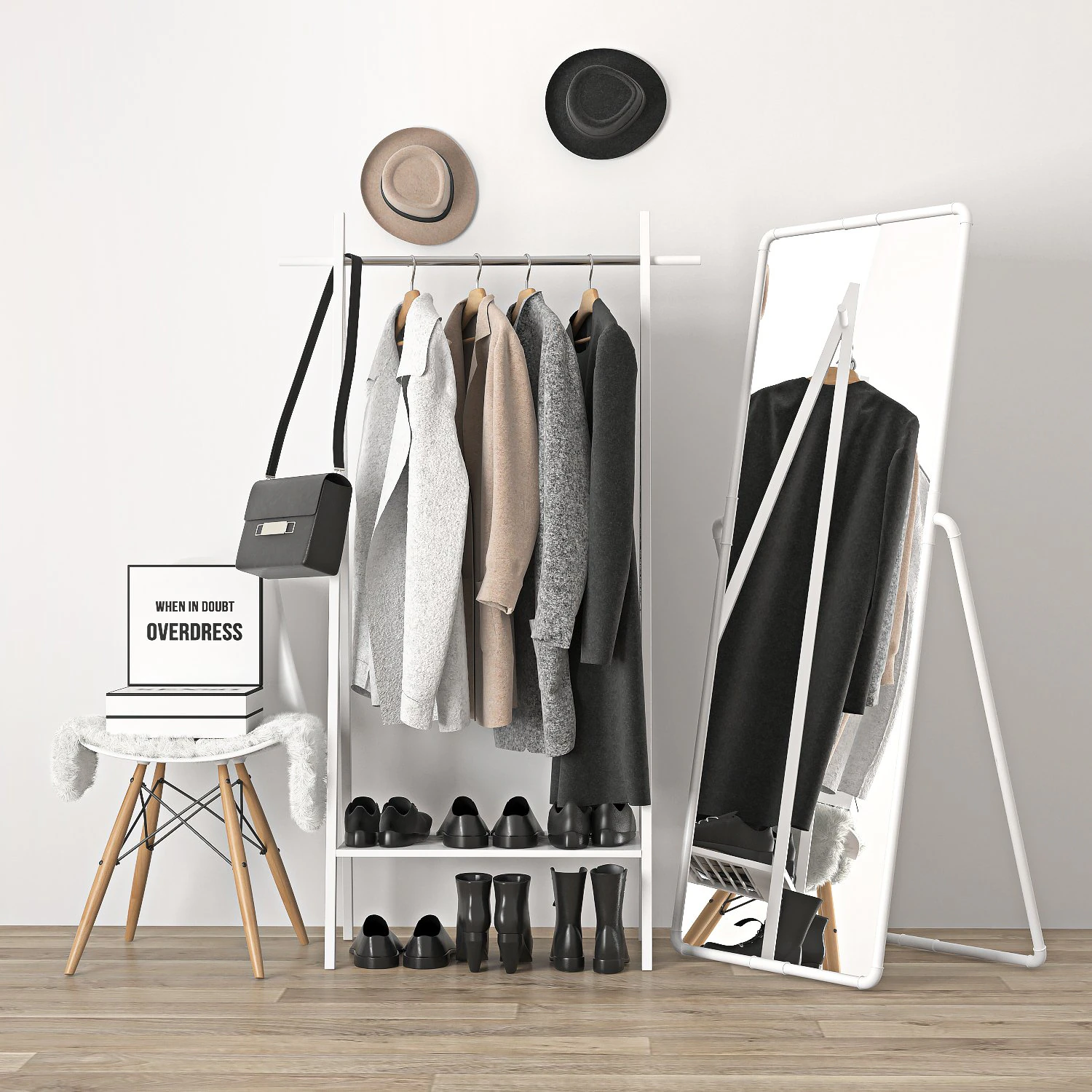 clothes hanger 3D Model .c4d .max .obj .3ds .fbx .stl .blend 