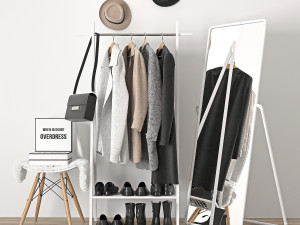 clothes hanger 3D 모델