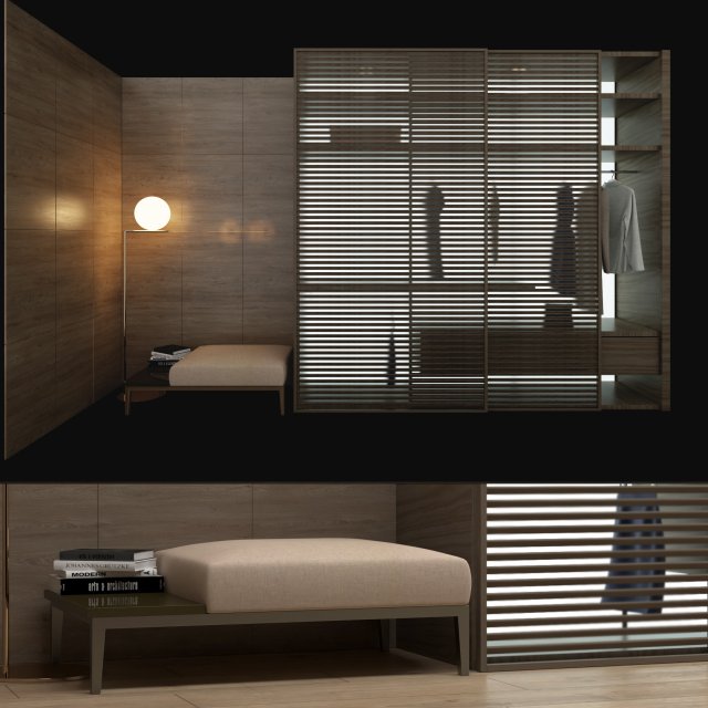wardrobe rimadesio Model 3D .c4d .max .obj .3ds .fbx .stl .blend 