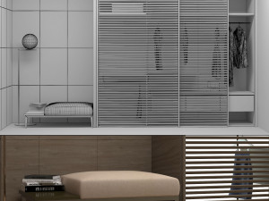 wardrobe rimadesio Model 3D