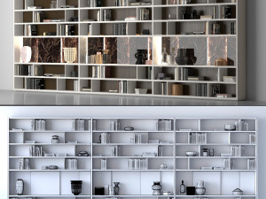 bookcase poliform Model 3D