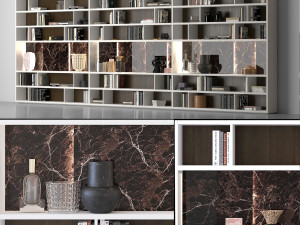 bookcase poliform Model 3D