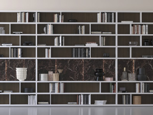 bookcase poliform Model 3D
