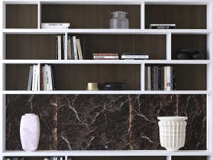 bookcase poliform Model 3D