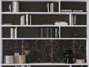 bookcase poliform Model 3D