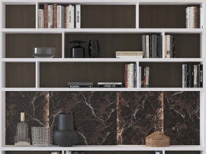 bookcase poliform Model 3D