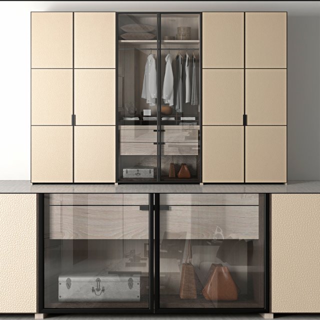 poliform wardrobe 3Dモデル .c4d .max .obj .3ds .fbx .stl .blend