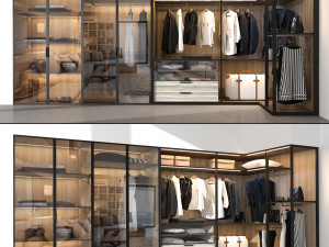 poliform wardrobe 3D 모델
