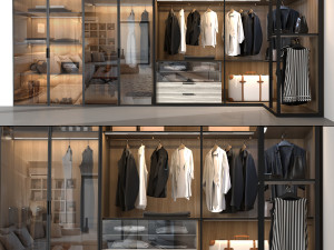 poliform wardrobe 3D मॉडल