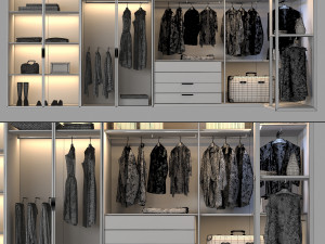 poliform wardrobe 3D मॉडल