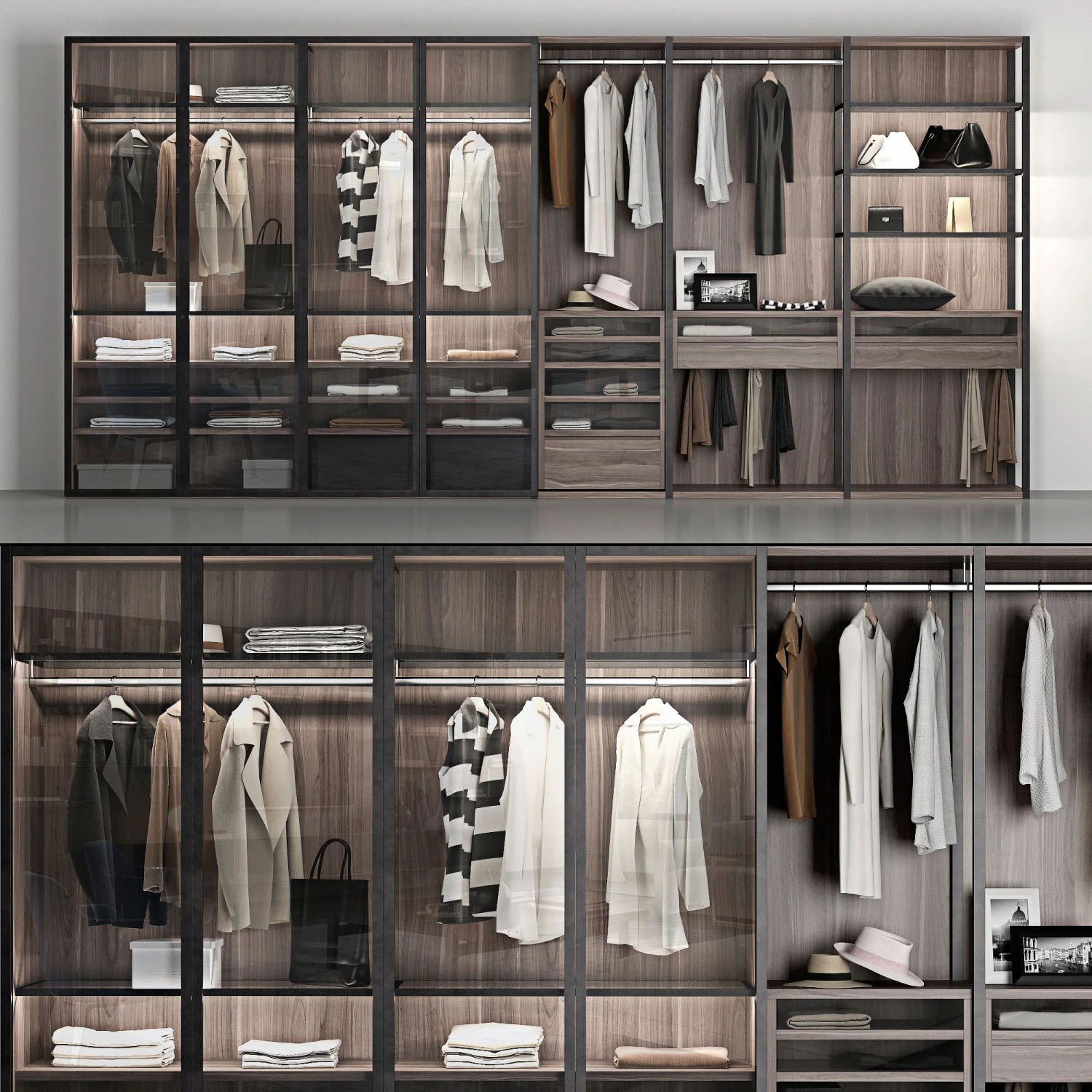 poliform wardrobe 3D Model .c4d .max .obj .3ds .fbx .stl .blend 