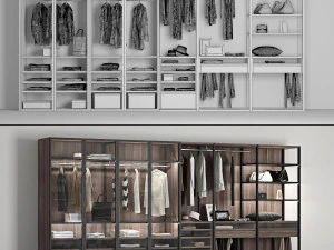 poliform wardrobe 3D Model