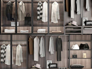 poliform wardrobe 3D Model