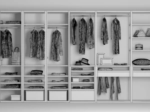poliform wardrobe 3D Model