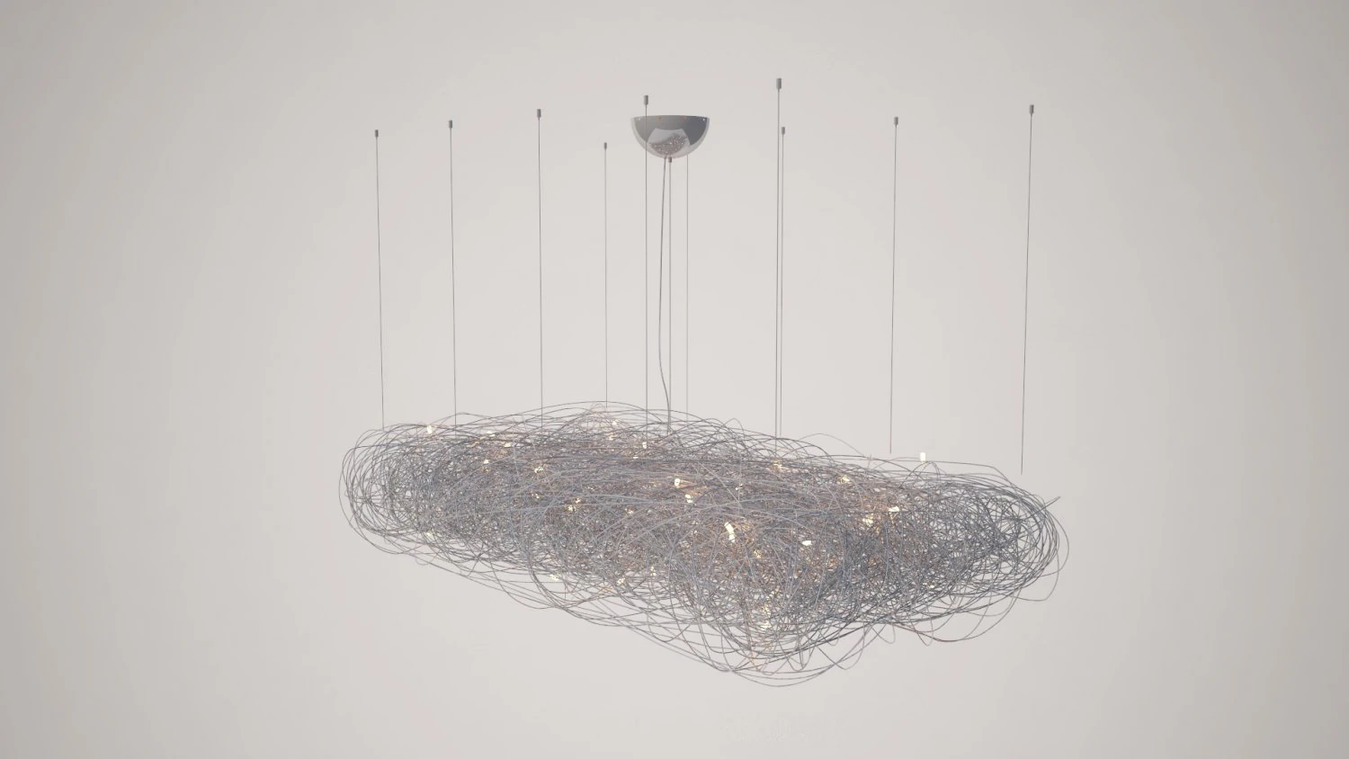 Fil de Fer Nuvola - 120x50x35 3D Model .c4d .max .obj .3ds .fbx .stl .blend 