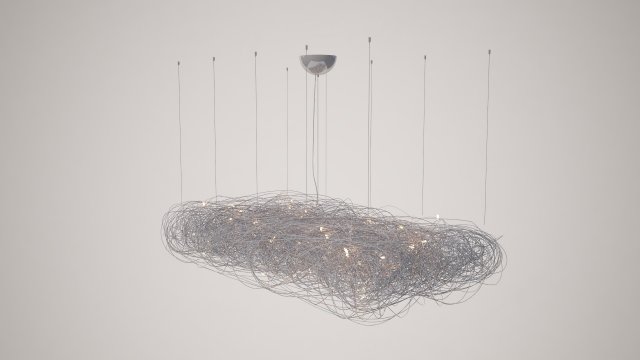 Fil de Fer Nuvola - 200x80x50 3D मॉडल .c4d .max .obj .3ds .fbx .stl .blend 