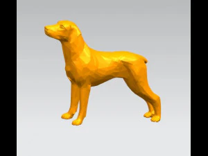 cachorro spaniel bret&atilde;o stl stp Modelo de Impressão 3D