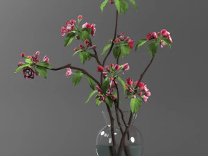 spring tree in the vase 3d max 2019 3D Model