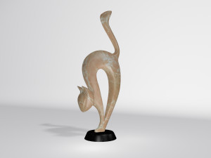 statuette cat 3D मॉडल