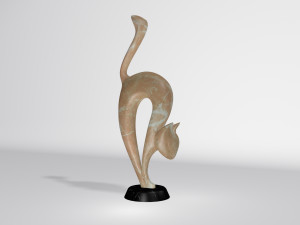 statuette cat 3D मॉडल