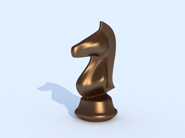 bronze horse figurine 3D Model .c4d .max .obj .3ds .fbx .stl .blend 
