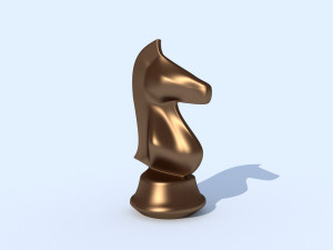 bronze horse figurine 3D Model