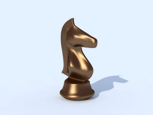 bronze horse figurine 3D Model