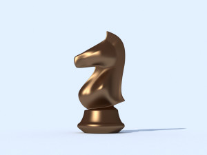 bronze horse figurine 3D Model