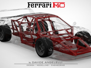 porsche 918 organic innovative chassis frame with suspension brakes and wheels - 3d printing stl-obj 3D Model