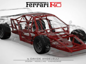 porsche 918 organic innovative chassis frame with suspension brakes and wheels - 3d printing stl-obj 3D Model
