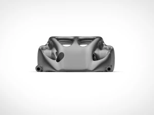 formula 1 le mans series racing brake caliper generative design and topology optimization 3D Model