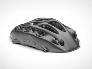 formula 1 le mans series racing brake caliper generative design and topology optimization 3D Model