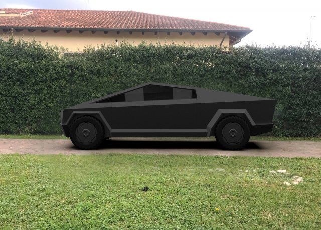 tesla cybertruck 3D Model .c4d .max .obj .3ds .fbx .stl .blend 