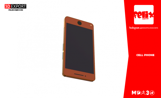 cell phone 3D Model .c4d .max .obj .3ds .fbx .stl .blend 