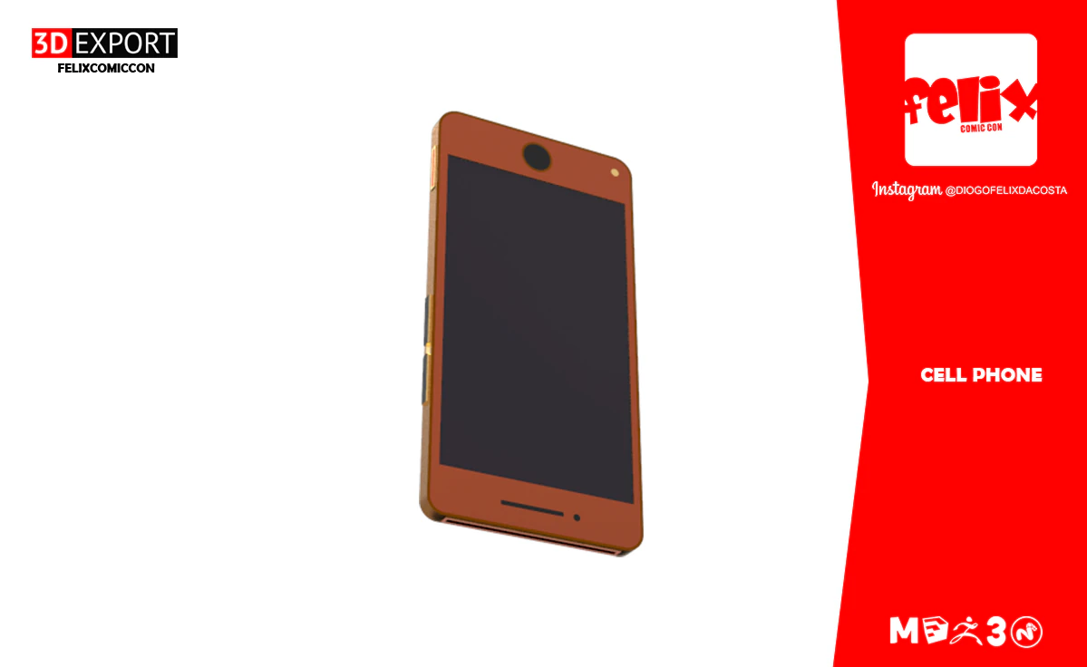 cell phone 3D Model .c4d .max .obj .3ds .fbx .stl .blend 
