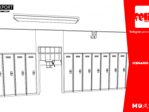 scenario school 3D मॉडल