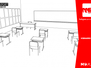 scenario school 3D मॉडल