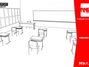 scenario school 3D Model
