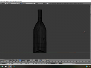 wine bottle chardonnay Model 3D