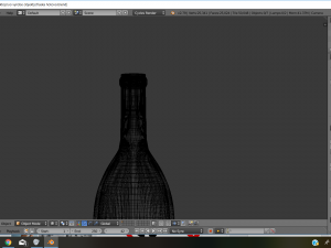wine bottle chardonnay Model 3D